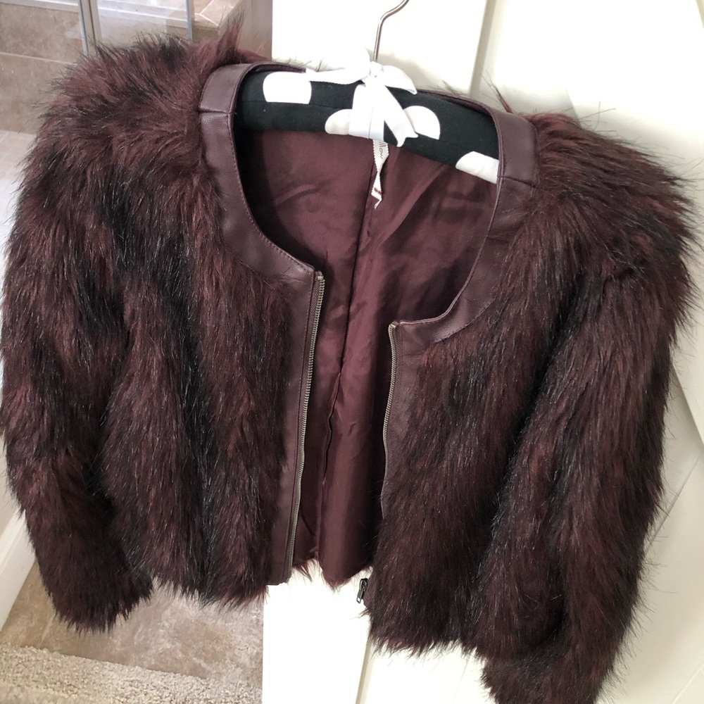 Willow and Clay Faux Fur Jacket